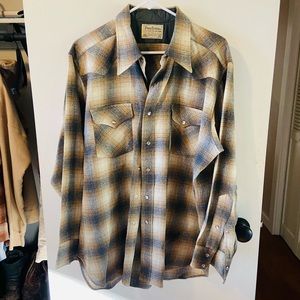 Pendleton Wool Button Down Long Sleeve Shirt
